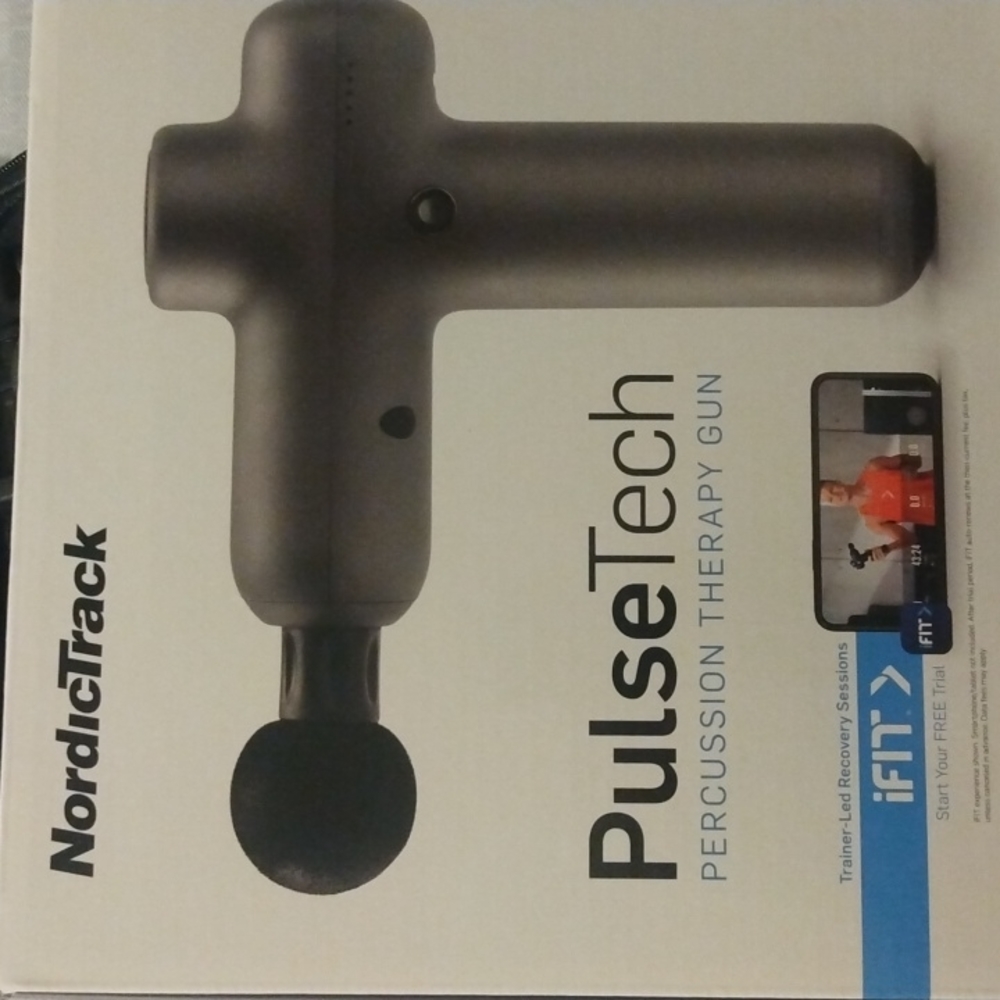 NordicTrack PulseTech percussion massage gun